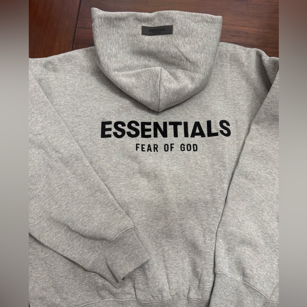Essentials Heather Gray Hoodie